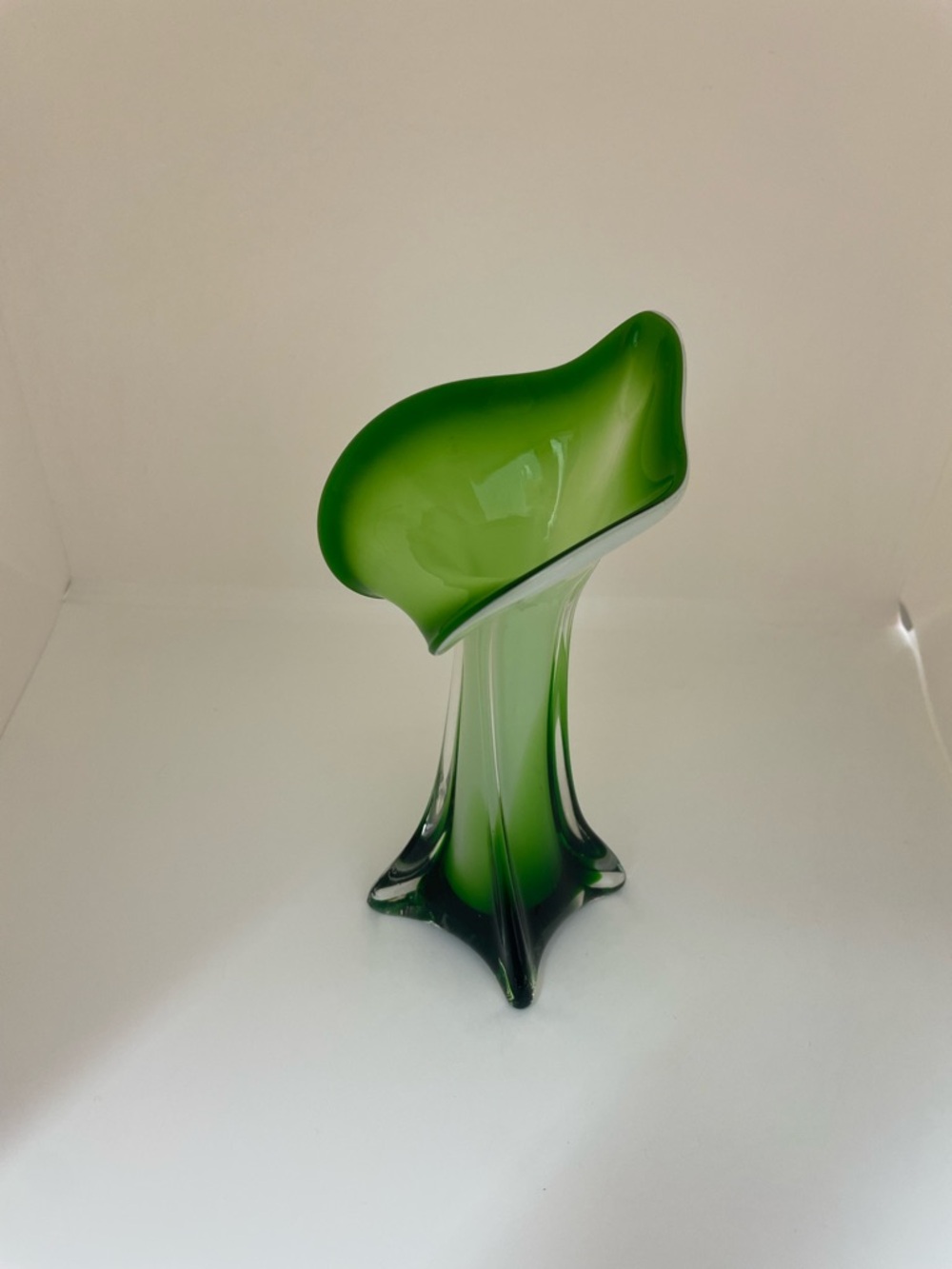 Glass Sculptural Vase “Jack in the Pulpit”